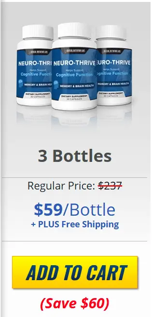 neurothrive 3 bottles price